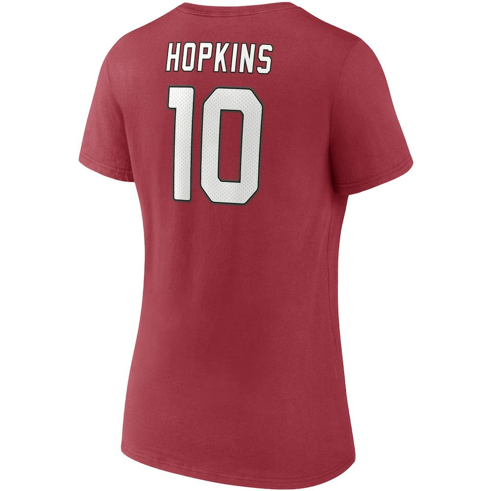 Fanatics DeAndre Hopkins Arizona Cardinals Women's Player Icon Name & Number V-Neck T-Shirt Cardinal