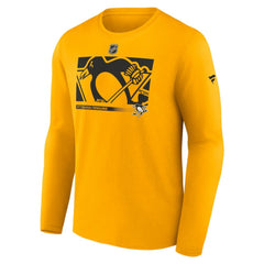 Pittsburgh Penguins Fanatics Authentic Pro Core Collection Secondary Long Sleeve T-Shirt - Gold - NHL 4498527
