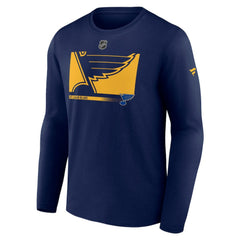 St. Louis Blues Fanatics Authentic Pro Core Collection Secondary Long Sleeve T-Shirt - Navy - NHL 4498555