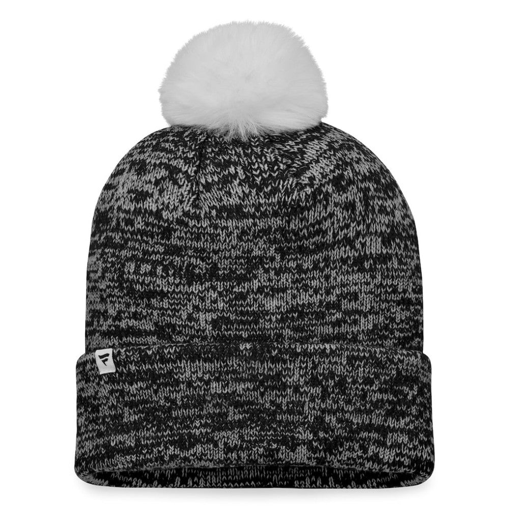Pittsburgh Pirates Fanatics Women's Iconic Cuffed Knit Hat with Pom - Black/White - Fanatics Discount