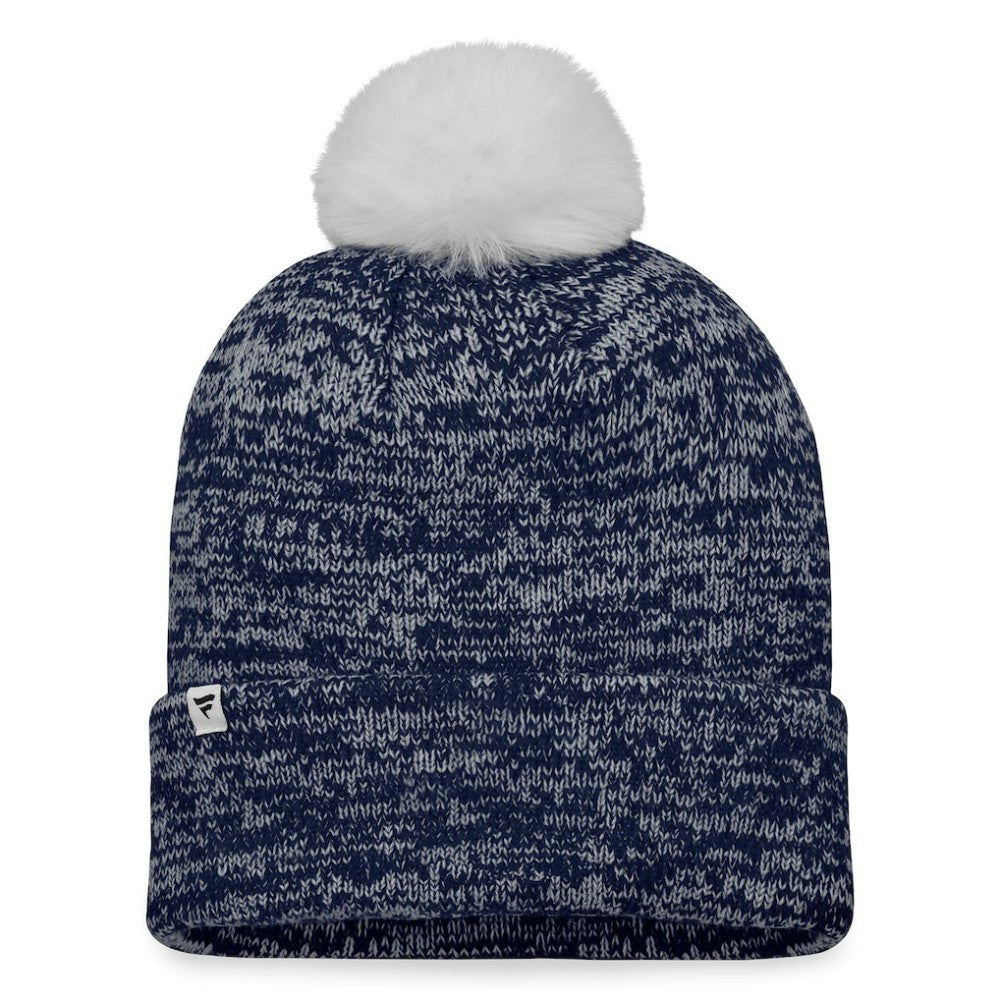 Boston Red Sox Fanatics Women's Iconic Cuffed Knit Hat with Pom - Navy/White - Fanatics Sale