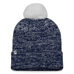 Boston Red Sox Fanatics Women's Iconic Cuffed Knit Hat with Pom - Navy/White - Fanatics Sale