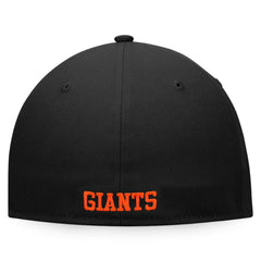 San Francisco Giants Fanatics Iconic Color Blocked Fitted Hat - White/Black - Fanatics Discount