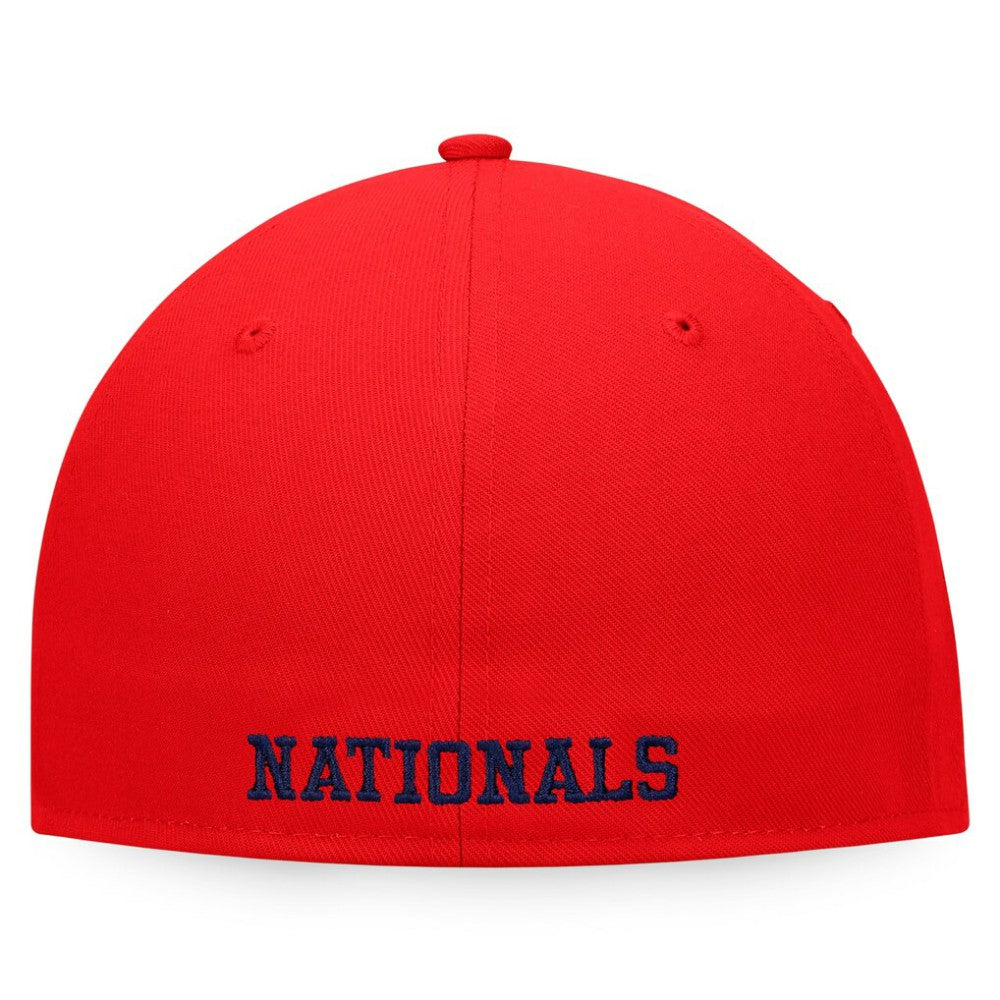 Washington Nationals Fanatics Iconic Color Blocked Fitted Hat - White/Red - Fanatics Sale