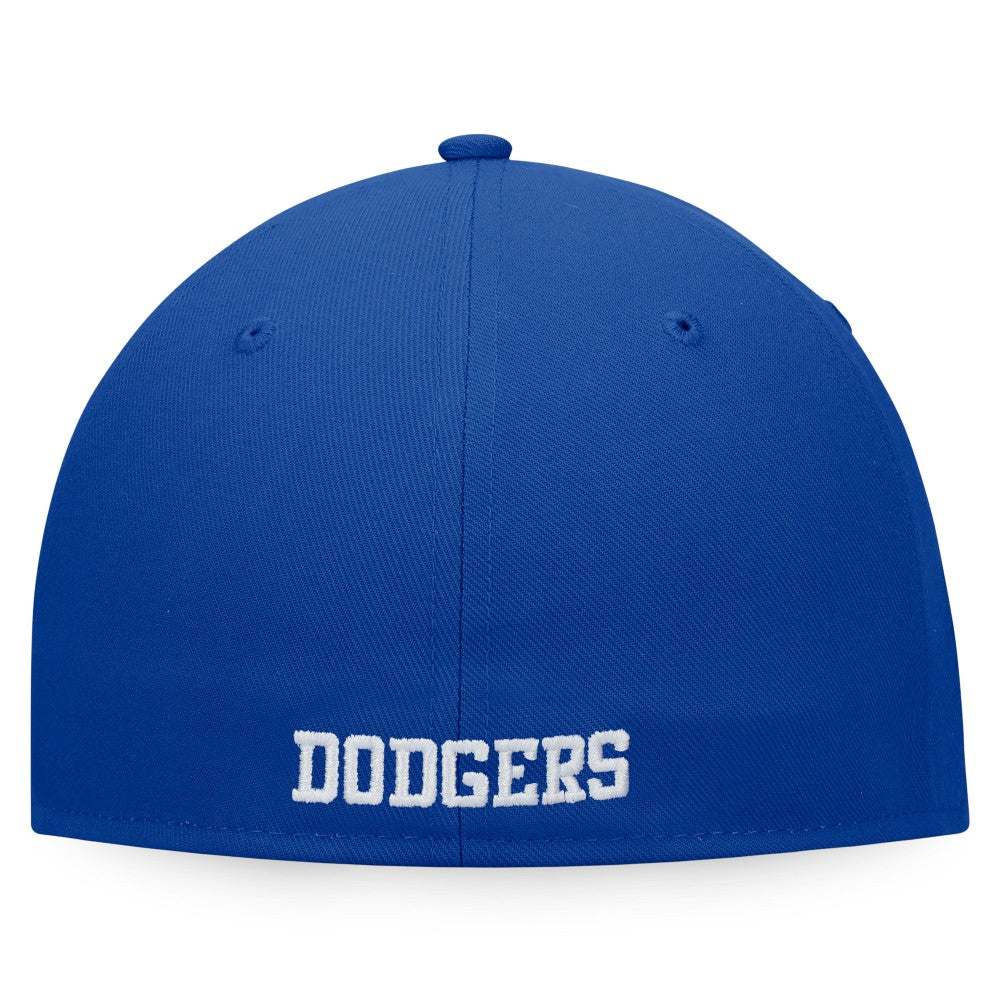 Los Angeles Dodgers Fanatics Iconic Color Blocked Fitted Hat - White/Royal - Fanatics Lifestyle