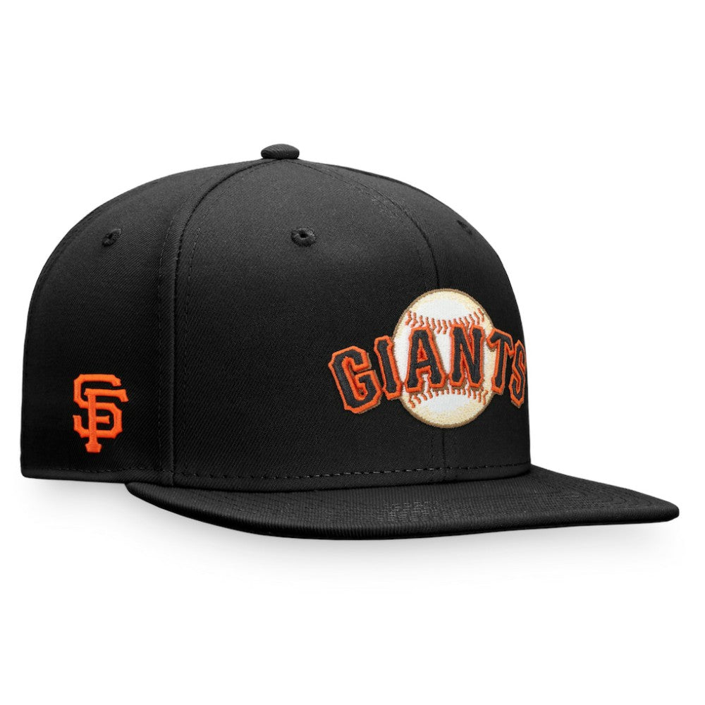 San Francisco Giants Fanatics Iconic Team Patch Fitted Hat - Black - Fanatics Sale