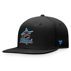 Miami Marlins Fanatics Iconic Team Patch Fitted Hat - Black - Fanatics Discount