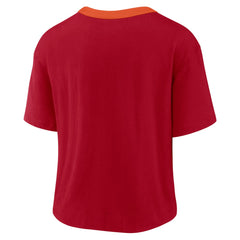 Nike Tampa Bay Buccaneers Women's High Hip Fashion Cropped Top Red
