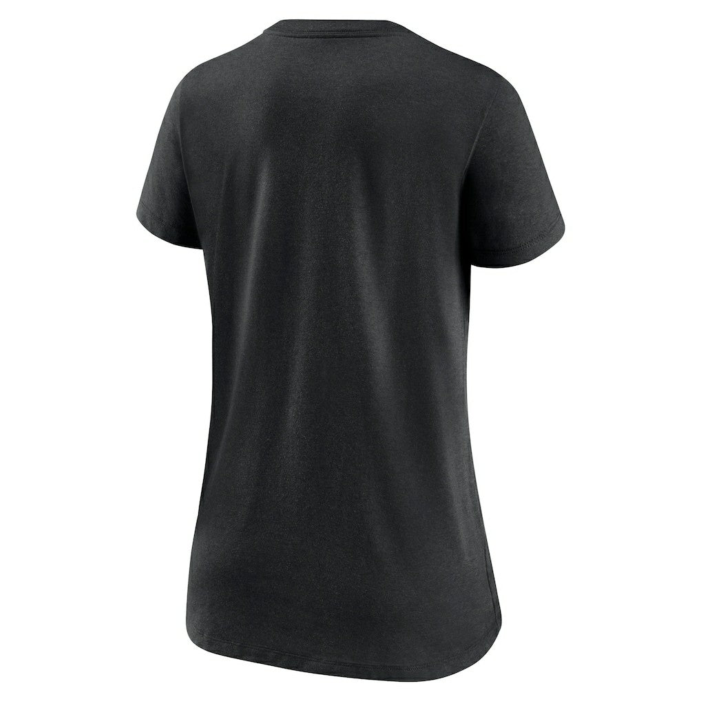 Nike Cincinnati Bengals Women's Lock Up Tri-Blend V-Neck T-Shirt Heathered Black