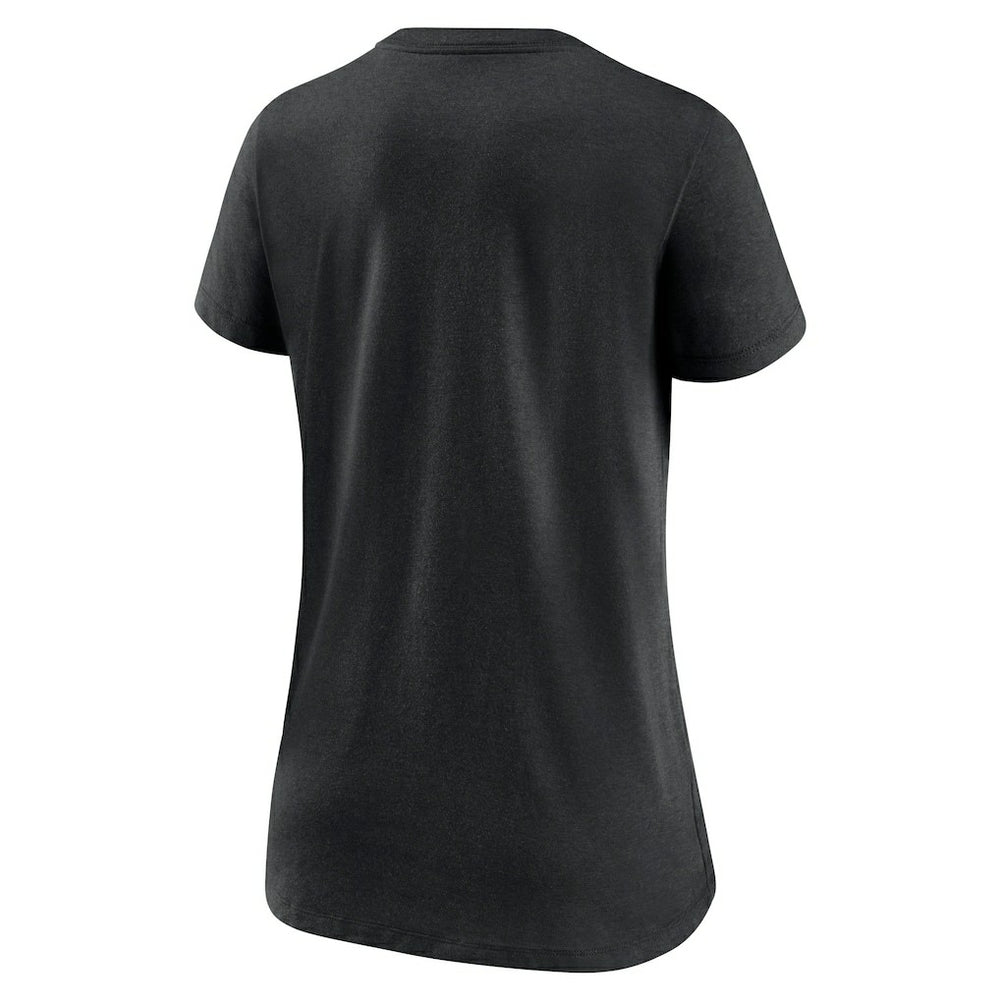 Nike Cincinnati Bengals Women's Lock Up Tri-Blend V-Neck T-Shirt Heathered Black