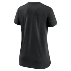 Nike Cincinnati Bengals Women's Lock Up Tri-Blend V-Neck T-Shirt Heathered Black