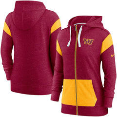 Nike Washington Commanders Women's Monaco Lightweight Full-Zip Hoodie Burgundy/Gold