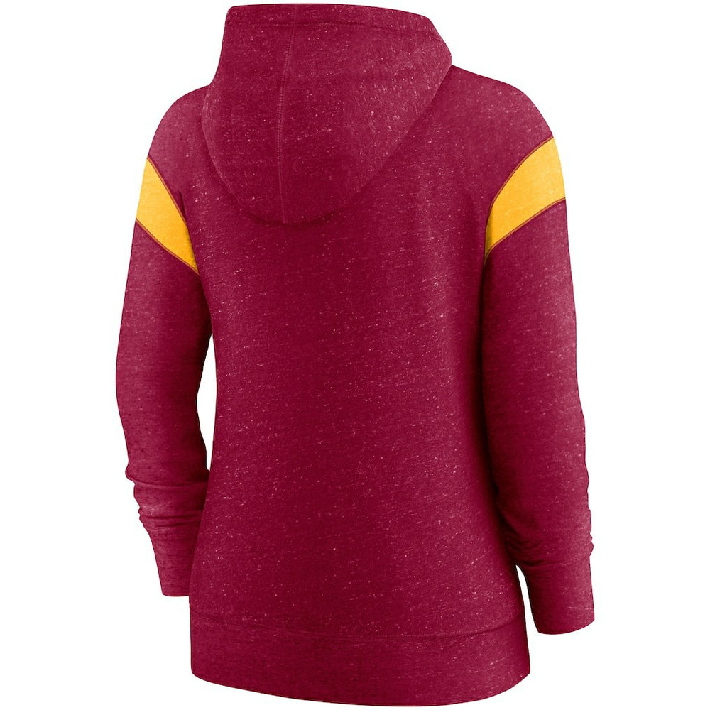 Nike Washington Commanders Women's Monaco Lightweight Full-Zip Hoodie Burgundy/Gold