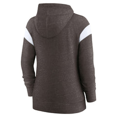 Nike Cleveland Browns Women's Monaco Lightweight Full-Zip Hoodie Brown/White