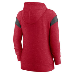 Nike San Francisco 49ers Women's Monaco Lightweight Full-Zip Hoodie Scarlet/Heather Black