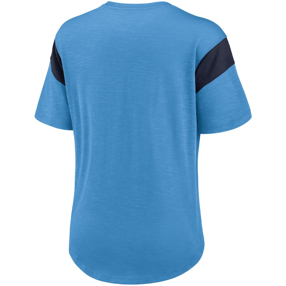 Nike Tennessee Titans Women's Primary Logo Fashion Top Light Blue