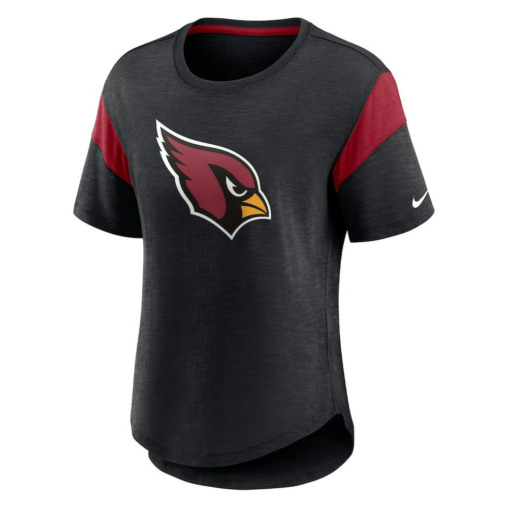 Nike Arizona Cardinals Women's Primary Logo Fashion Top Heather Black