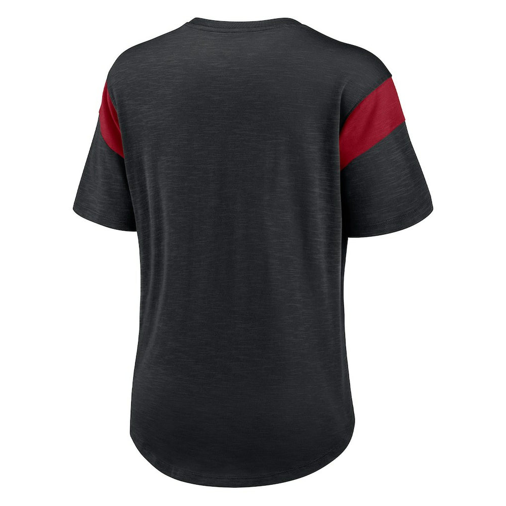 Nike Arizona Cardinals Women's Primary Logo Fashion Top Heather Black