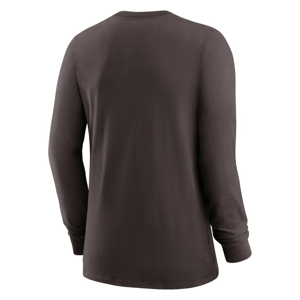 Nike Cleveland Browns Women's Prime Split Long Sleeve T-Shirt Brown