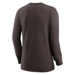 Nike Cleveland Browns Women's Prime Split Long Sleeve T-Shirt Brown