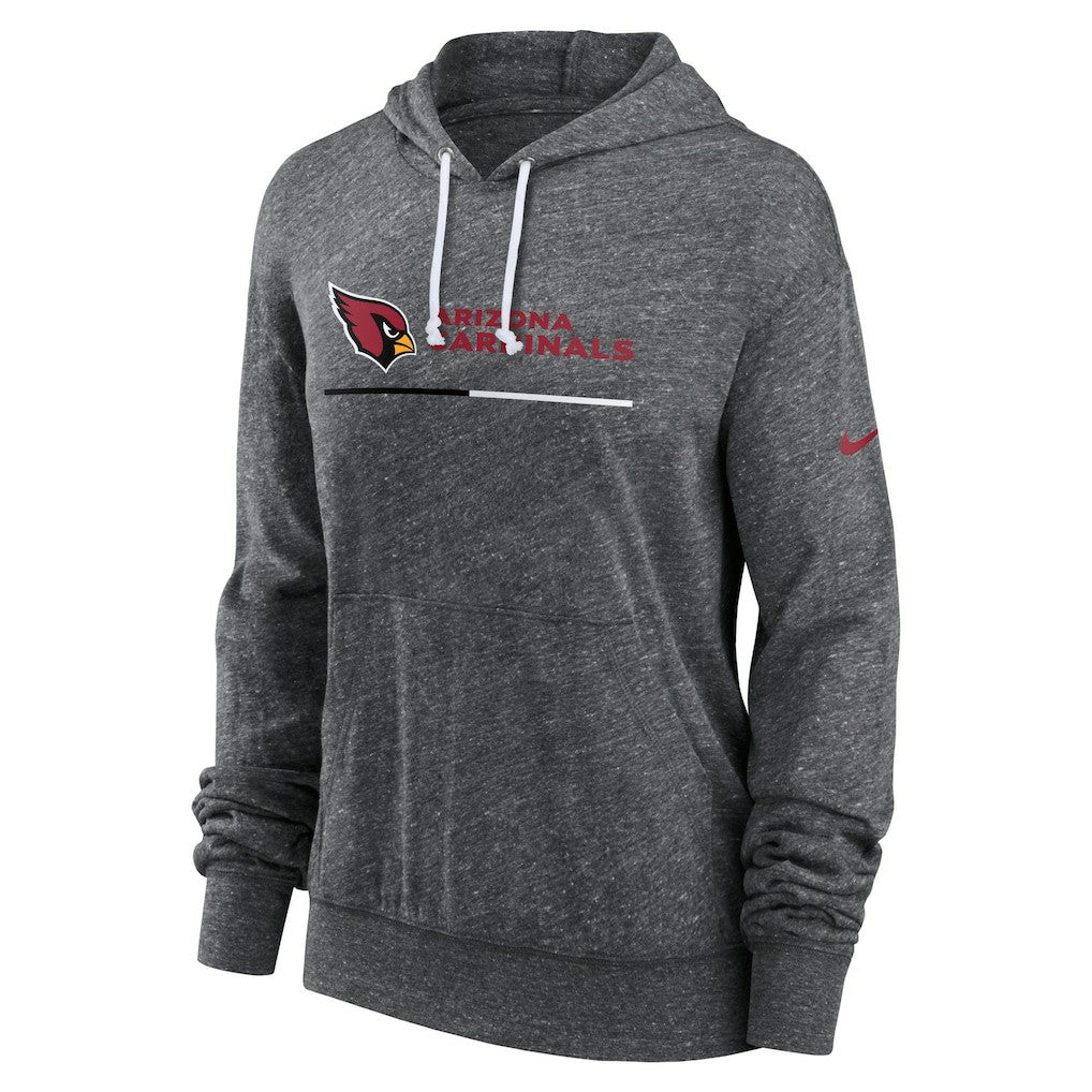 Nike Arizona Cardinals Women's Team Spirit Gym Vintage Lightweight Hoodie Top Heather Charcoal