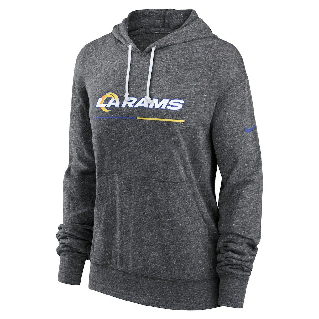 Nike Los Angeles Rams Women's Team Spirit Gym Vintage Lightweight Hoodie Top Heather Charcoal