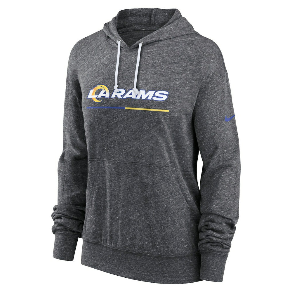 Nike Los Angeles Rams Women's Team Spirit Gym Vintage Lightweight Hoodie Top Heather Charcoal