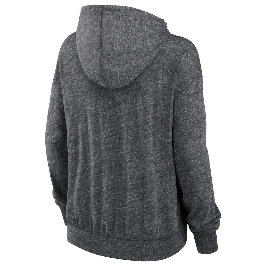 Nike Washington Commanders Women's Team Spirit Gym Vintage Lightweight Hoodie Top Heather Charcoal