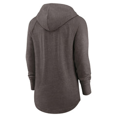 Nike Cleveland Browns Women's Minimal Statement Lightweight Raglan Funnel Neck Pullover Hoodie Brown