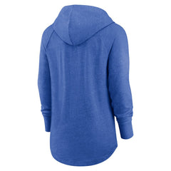 Nike Los Angeles Rams Women's Minimal Statement Lightweight Raglan Funnel Neck Pullover Hoodie Royal