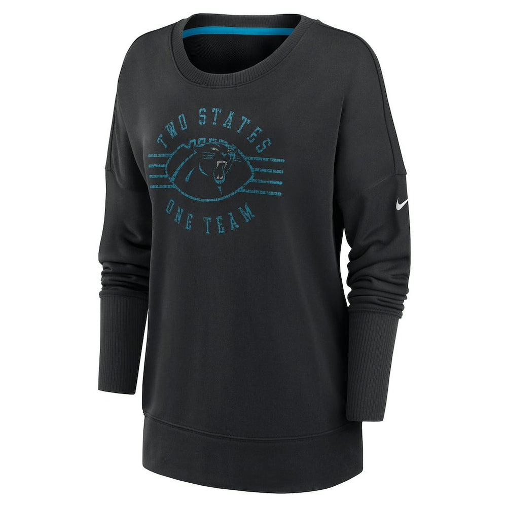 Nike Carolina Panthers Women's Rewind Playback Icon Performance Pullover Sweatshirt Black