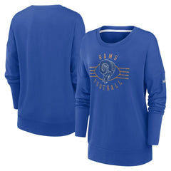 Nike Los Angeles Rams Women's Rewind Playback Icon Performance Pullover Sweatshirt Royal