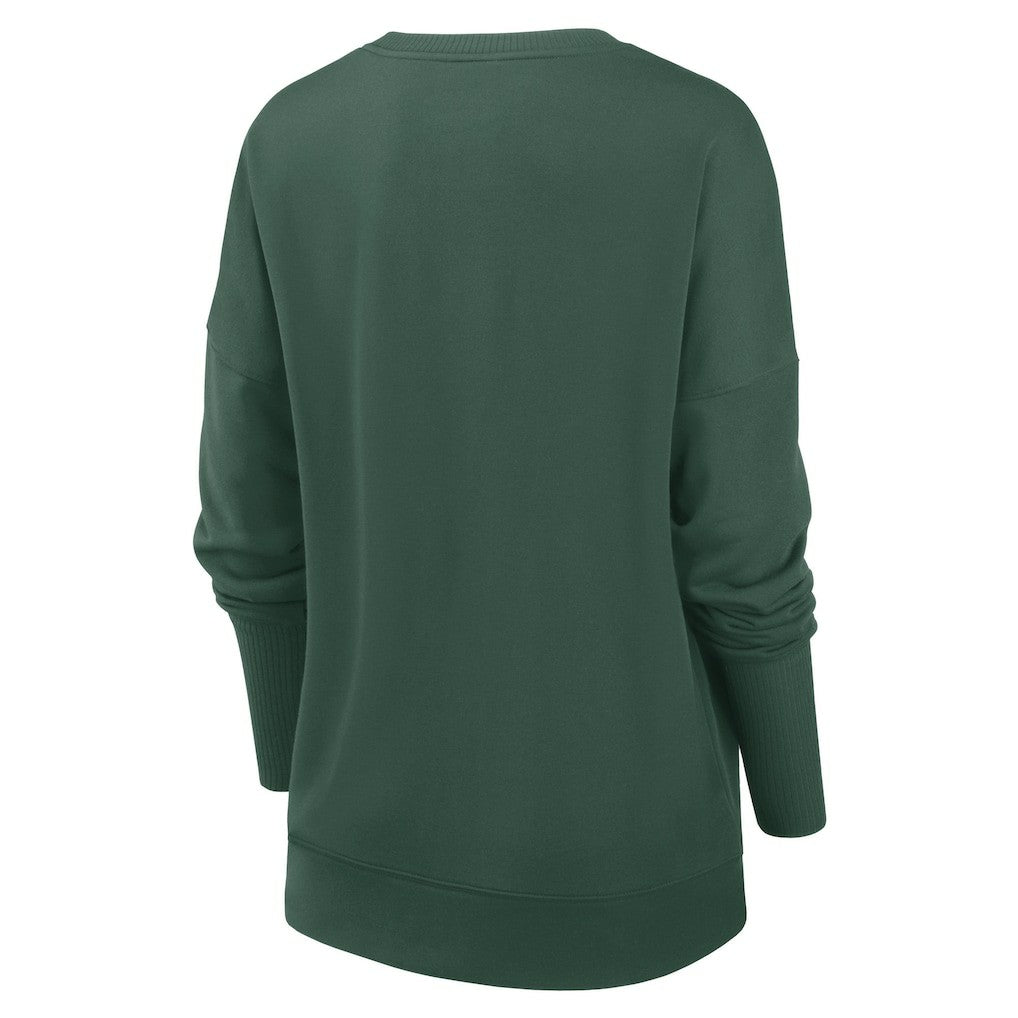 Nike Green Bay Packers Women's Rewind Playback Icon Performance Pullover Sweatshirt Green