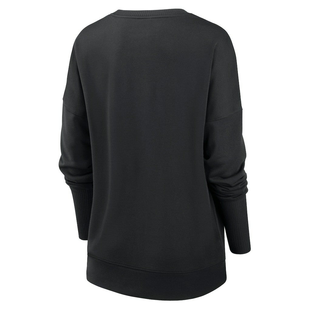 Nike Las Vegas Raiders Women's Rewind Playback Icon Performance Pullover Sweatshirt Black