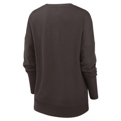 Nike Cleveland Browns Women's Rewind Playback Icon Performance Pullover Sweatshirt Brown