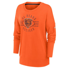 Nike Chicago Bears Women's Rewind Playback Icon Performance Pullover Sweatshirt Orange