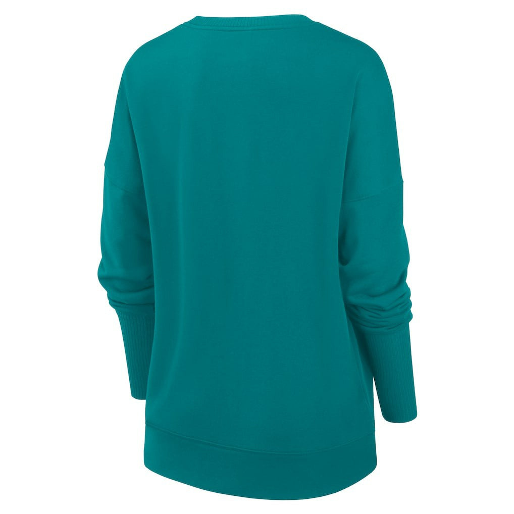 Nike Miami Dolphins Women's Rewind Playback Icon Performance Pullover Sweatshirt Aqua