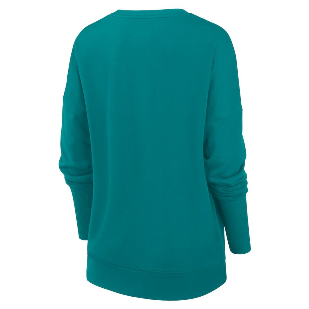 Nike Miami Dolphins Women's Rewind Playback Icon Performance Pullover Sweatshirt Aqua