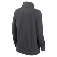 Nike San Francisco 49ers Women's Premium Raglan Performance Half-Zip Sweatshirt Charcoal