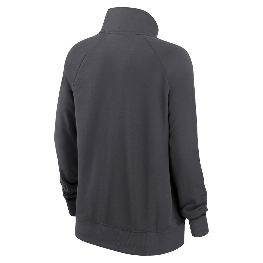 Nike Minnesota Vikings Women's Premium Raglan Performance Half-Zip Sweatshirt Charcoal