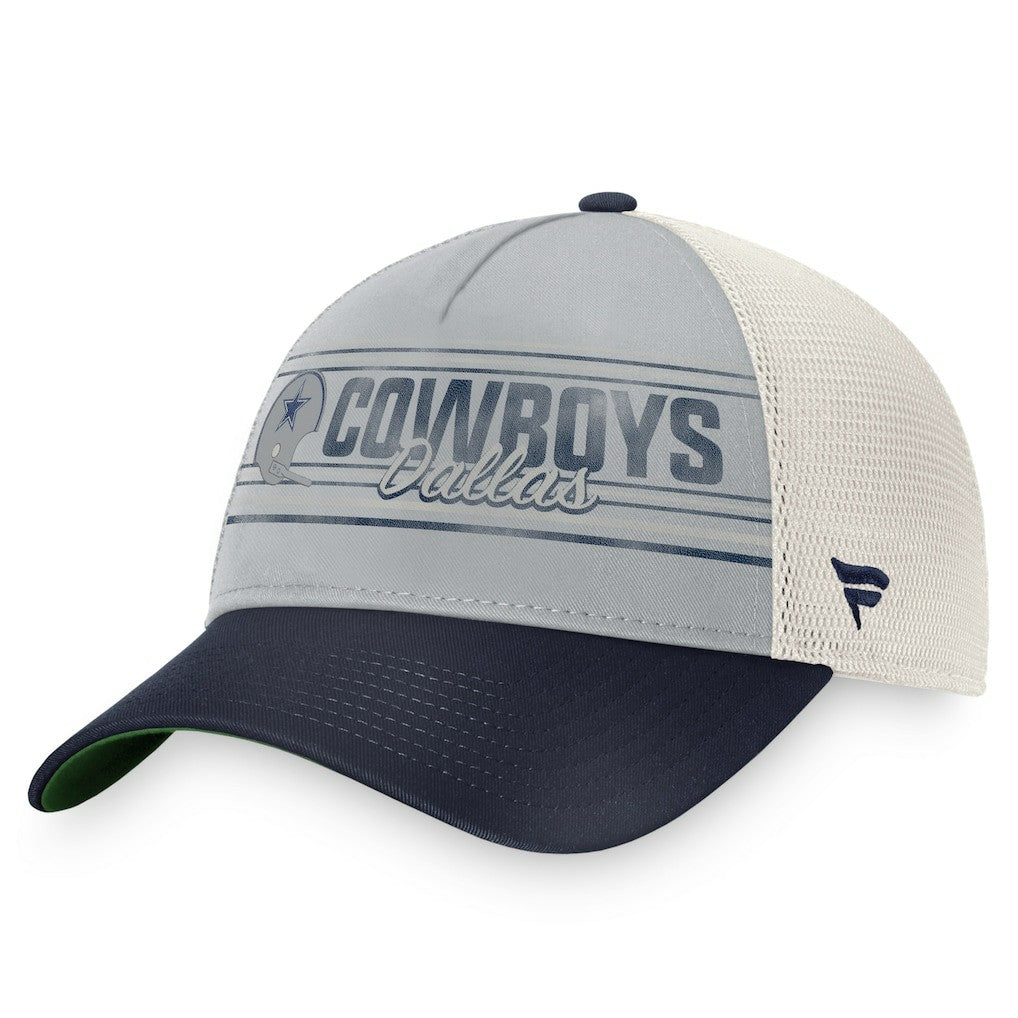Fanatics Dallas Cowboys True Classic Retro Trucker Snapback Hat Gray/Navy