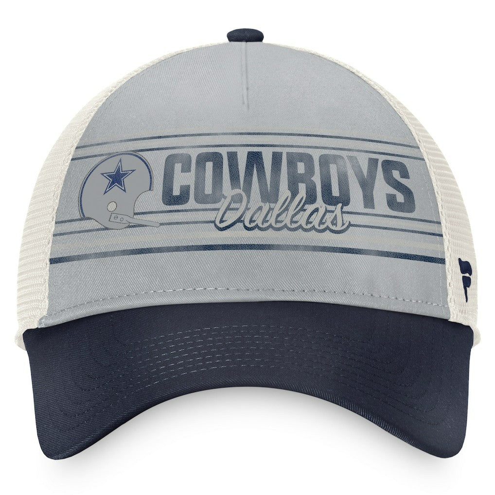 Fanatics Dallas Cowboys True Classic Retro Trucker Snapback Hat Gray/Navy