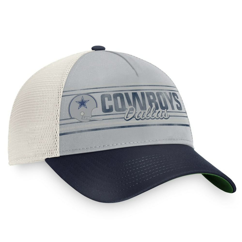 Fanatics Dallas Cowboys True Classic Retro Trucker Snapback Hat Gray/Navy