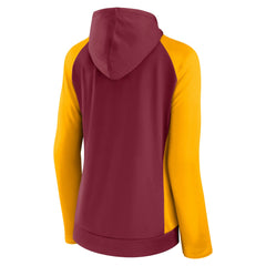 Fanatics Washington Commanders Women's End Around Lightweight Raglan Full-Zip Hoodie Jacket Burgundy/Gold
