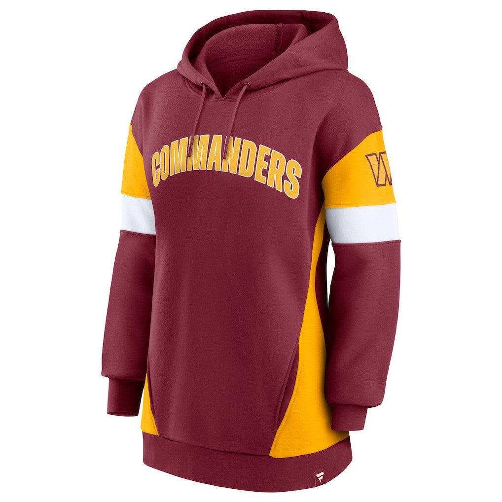 Fanatics Washington Commanders Women's Lock It Down Pullover Hoodie Burgundy/Gold