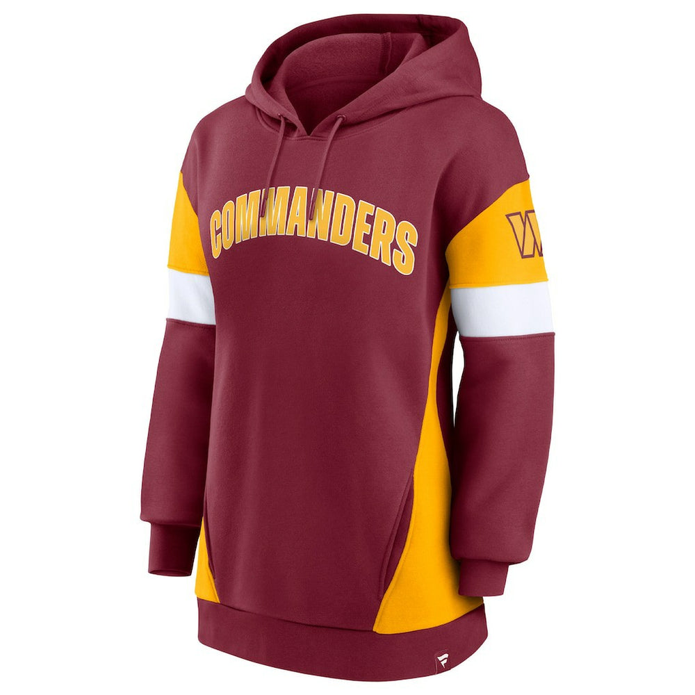 Fanatics Washington Commanders Women's Lock It Down Pullover Hoodie Burgundy/Gold