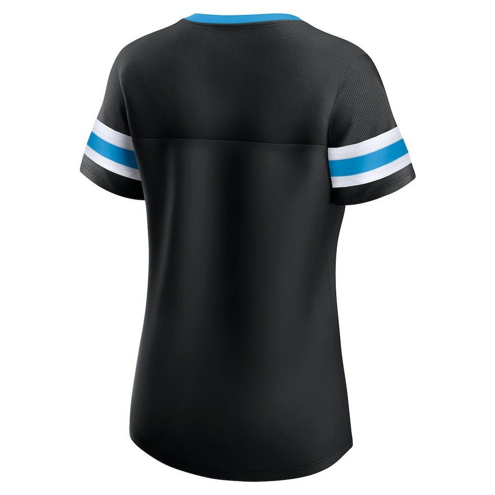 Fanatics Carolina Panthers Women's Original State Lace-Up T-Shirt Black