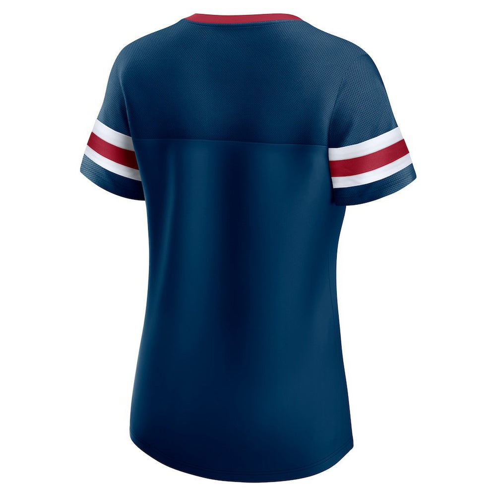 Fanatics Houston Texans Women's Original State Lace-Up T-Shirt Navy
