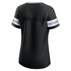 Fanatics Las Vegas Raiders Women's Original State Lace-Up T-Shirt Black
