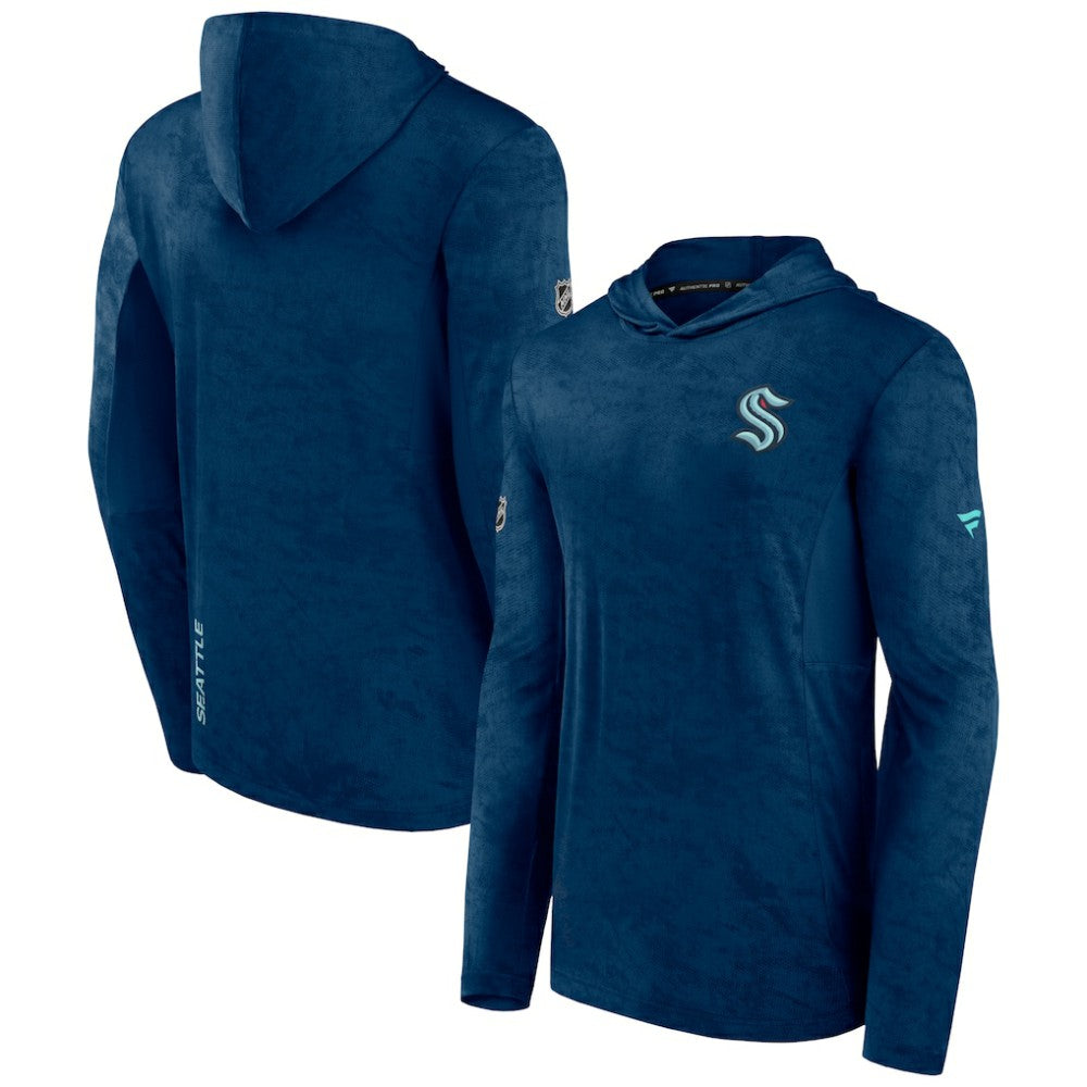 Seattle Kraken Fanatics Authentic Pro Rink Camo Pullover Hoodie - Deep Sea Blue - NHL 4501585
